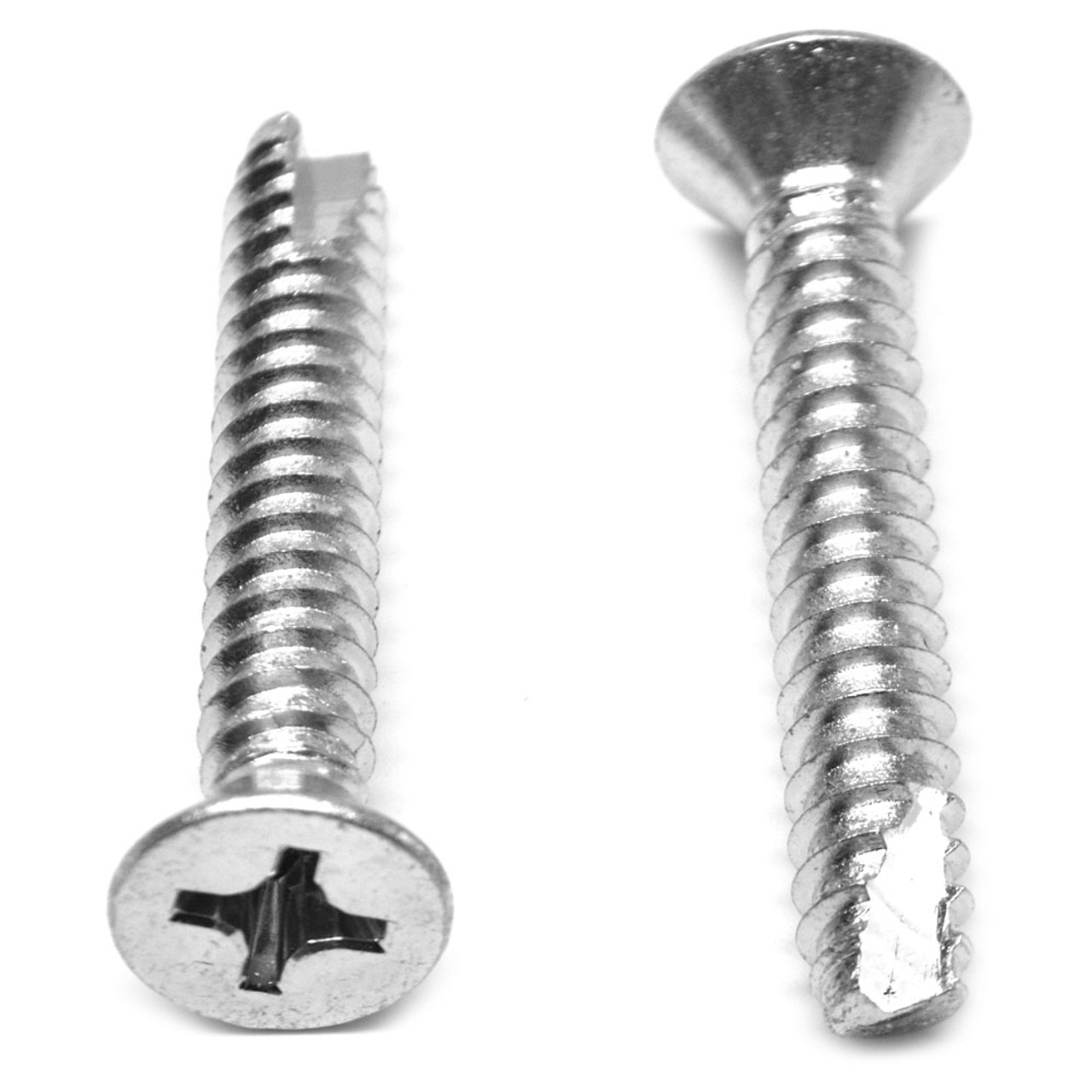 Picture of Brighton Best 182061 #10-16X3/8",(Ft) Oval Head Phil, Undercut Self-Tapping Screw, Type Ab, Stainless Steel 18-8